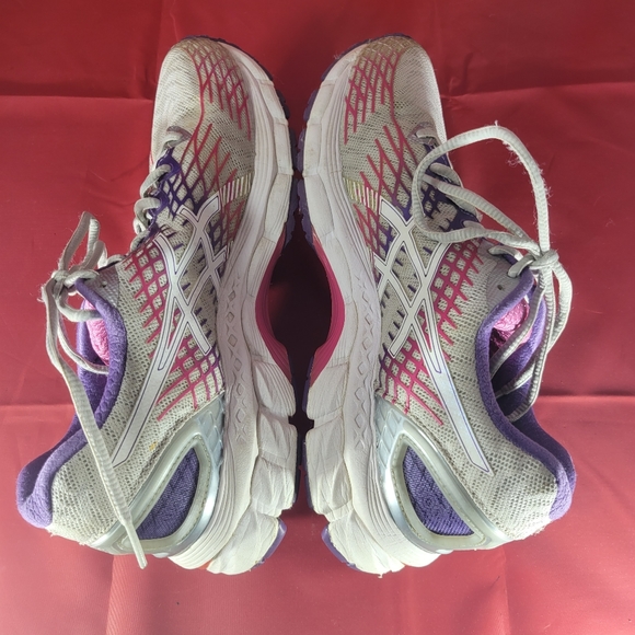 Asics Gel Nimbus Womens Running Shoes Size 9 Gray Pink Athletic Sneakers T557N - Picture 5 of 9